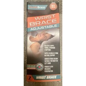 ComfyBrace Night Wrist‎ Sleep Support Adjustable Brace Set/2 Carpal Tunnel